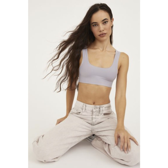Urban Outfitters Tops - UO So Smooth Micro Fusion Scoop Neck Bra Top NWT